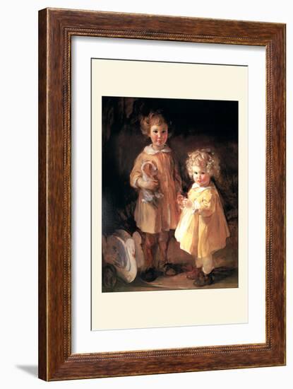 Two Little Sisters-Alice Kent Stoddard-Framed Art Print