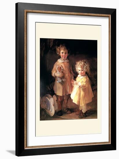 Two Little Sisters-Alice Kent Stoddard-Framed Art Print