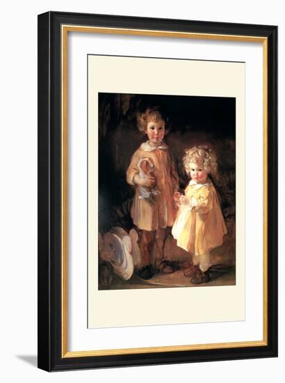 Two Little Sisters-Alice Kent Stoddard-Framed Art Print