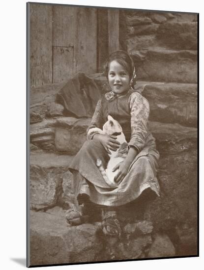 'Two Little Swiss Villagers at Hospenthal', 1916-Donald McLeish-Mounted Photographic Print