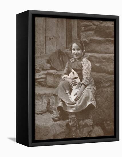 'Two Little Swiss Villagers at Hospenthal', 1916-Donald McLeish-Framed Premier Image Canvas