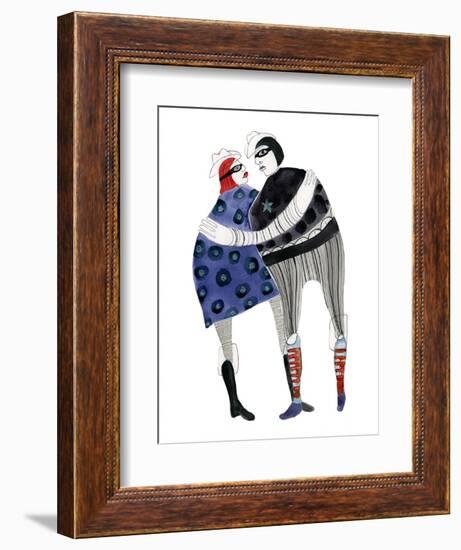 Two Lone Rangers (red)-Stacy Milrany-Framed Art Print