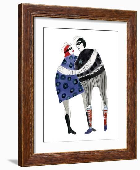 Two Lone Rangers (red)-Stacy Milrany-Framed Art Print