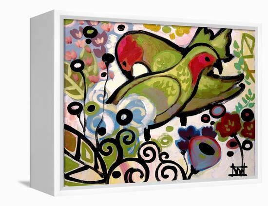 Two Love Birds-Natasha Wescoat-Framed Premier Image Canvas