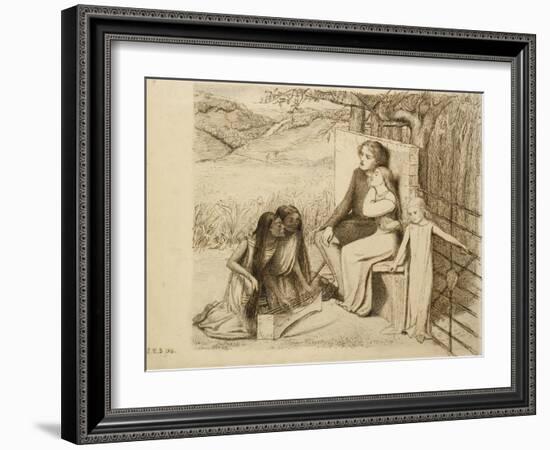 Two Lovers, 1854-Elizabeth Eleanor Siddal-Framed Giclee Print