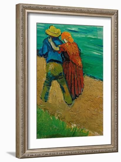 Two Lovers, 1888 (Oil on Canvas)-Vincent van Gogh-Framed Giclee Print