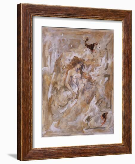 Two Lovers Embracing-Marta Gottfried-Framed Premium Giclee Print