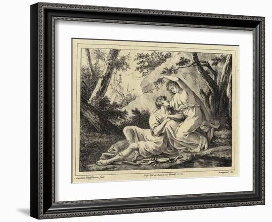 Two Lovers in a Landscape-Angelica Kauffmann-Framed Giclee Print