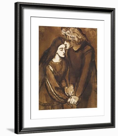 Two Lovers-Dante Gabriel Rossetti-Framed Premium Giclee Print