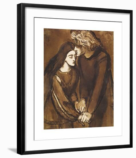 Two Lovers-Dante Gabriel Rossetti-Framed Premium Giclee Print