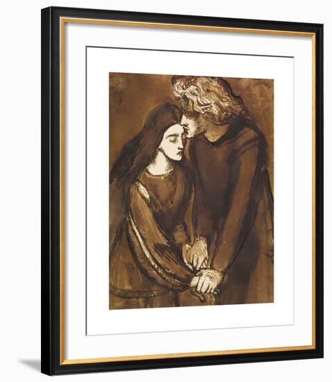 Two Lovers-Dante Gabriel Rossetti-Framed Premium Giclee Print