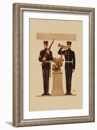 Two Marines-Joseph Christian Leyendecker-Framed Art Print