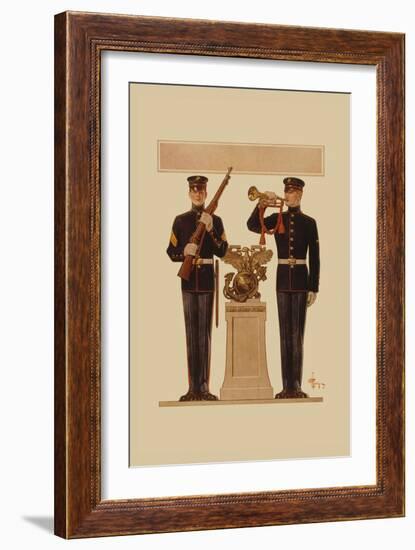 Two Marines-Joseph Christian Leyendecker-Framed Art Print