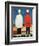 Two Masculine Figures, 1928-32-Kasimir Malevich-Framed Giclee Print