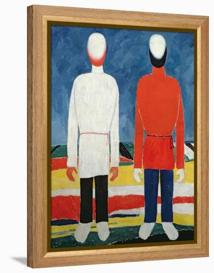 Two Masculine Figures, 1928-32-Kasimir Malevich-Framed Premier Image Canvas