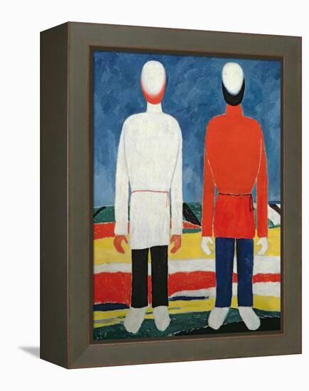 Two Masculine Figures, 1928-32-Kasimir Malevich-Framed Premier Image Canvas