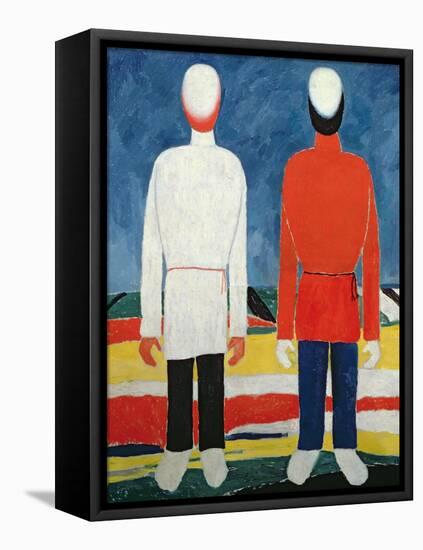 Two Masculine Figures, 1928-32-Kasimir Malevich-Framed Premier Image Canvas