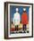 Two Masculine Figures, 1928-32-Kasimir Malevich-Framed Premium Giclee Print