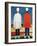 Two Masculine Figures, 1928-32-Kasimir Malevich-Framed Giclee Print