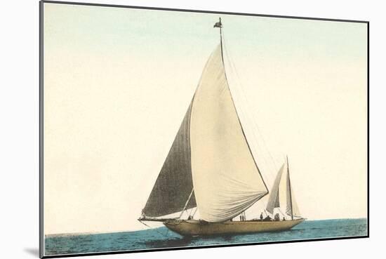 Two-Masted Sailboat-null-Mounted Art Print