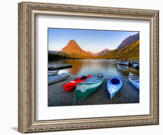 Two Medicine Lake and Sinopah Mountain, Glacier National Park, Montana, USA-Jamie & Judy Wild-Framed Photographic Print