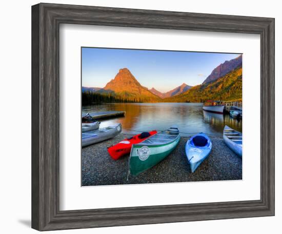 Two Medicine Lake and Sinopah Mountain, Glacier National Park, Montana, USA-Jamie & Judy Wild-Framed Photographic Print