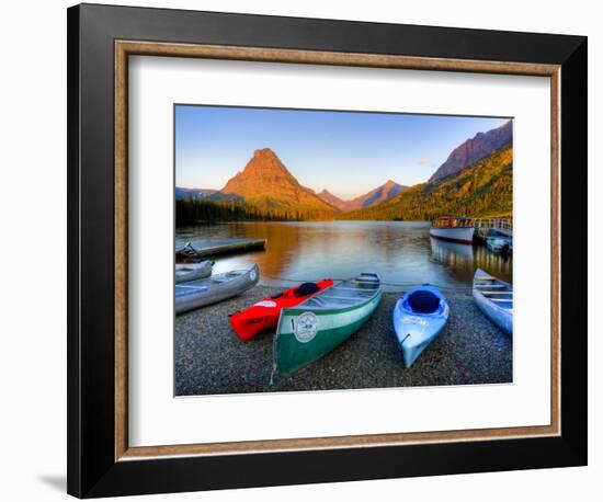 Two Medicine Lake and Sinopah Mountain, Glacier National Park, Montana, USA-Jamie & Judy Wild-Framed Photographic Print