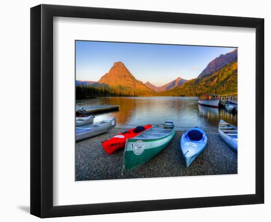 Two Medicine Lake and Sinopah Mountain, Glacier National Park, Montana, USA-Jamie & Judy Wild-Framed Photographic Print