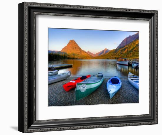 Two Medicine Lake and Sinopah Mountain, Glacier National Park, Montana, USA-Jamie & Judy Wild-Framed Photographic Print