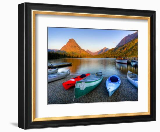 Two Medicine Lake and Sinopah Mountain, Glacier National Park, Montana, USA-Jamie & Judy Wild-Framed Photographic Print