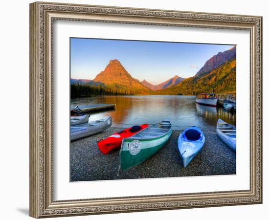 Two Medicine Lake and Sinopah Mountain, Glacier National Park, Montana, USA-Jamie & Judy Wild-Framed Photographic Print