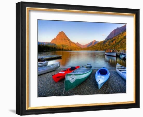 Two Medicine Lake and Sinopah Mountain, Glacier National Park, Montana, USA-Jamie & Judy Wild-Framed Photographic Print