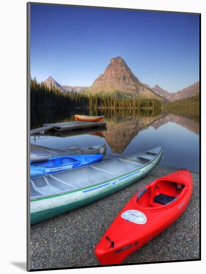 Two Medicine Lake and Sinopah Mountain, Glacier National Park, Montana, USA-Jamie & Judy Wild-Mounted Photographic Print