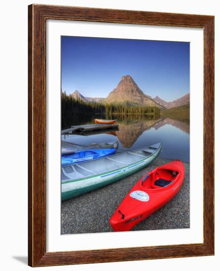 Two Medicine Lake and Sinopah Mountain, Glacier National Park, Montana, USA-Jamie & Judy Wild-Framed Photographic Print
