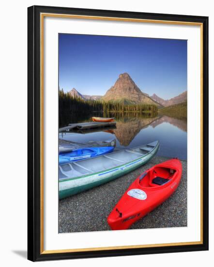 Two Medicine Lake and Sinopah Mountain, Glacier National Park, Montana, USA-Jamie & Judy Wild-Framed Photographic Print