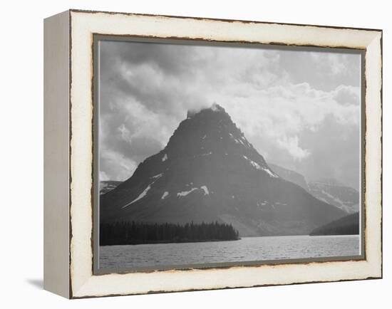 Two Medicine Lake Glacier National Park Montana 1933-1942-Ansel Adams-Framed Stretched Canvas