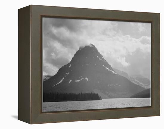 Two Medicine Lake Glacier National Park Montana 1933-1942-Ansel Adams-Framed Stretched Canvas