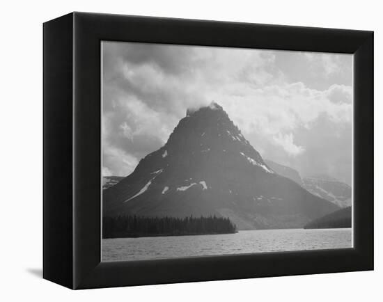 Two Medicine Lake Glacier National Park Montana 1933-1942-Ansel Adams-Framed Stretched Canvas