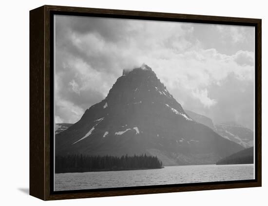 Two Medicine Lake Glacier National Park Montana 1933-1942-Ansel Adams-Framed Stretched Canvas