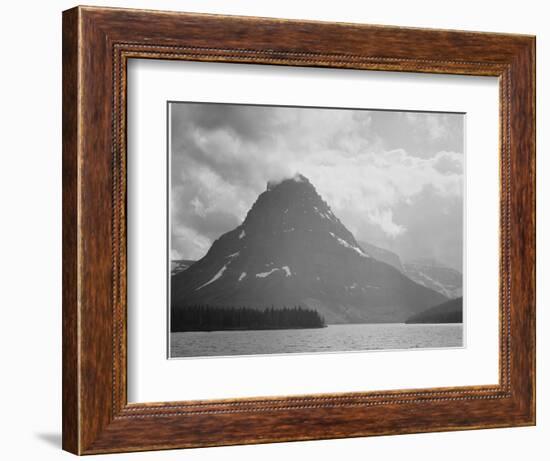 Two Medicine Lake Glacier National Park Montana 1933-1942-Ansel Adams-Framed Art Print