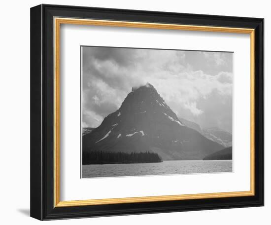 Two Medicine Lake Glacier National Park Montana 1933-1942-Ansel Adams-Framed Art Print