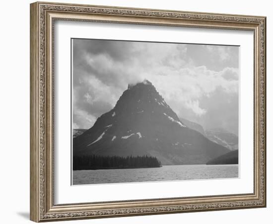 Two Medicine Lake Glacier National Park Montana 1933-1942-Ansel Adams-Framed Art Print