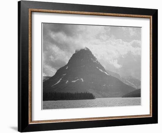 Two Medicine Lake Glacier National Park Montana 1933-1942-Ansel Adams-Framed Art Print