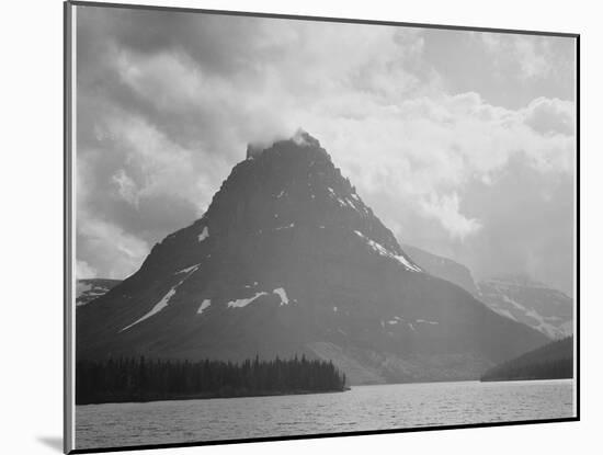 Two Medicine Lake Glacier National Park Montana 1933-1942-Ansel Adams-Mounted Art Print