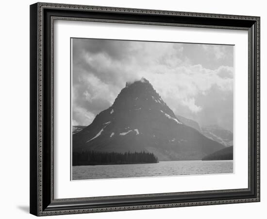 Two Medicine Lake Glacier National Park Montana 1933-1942-Ansel Adams-Framed Art Print