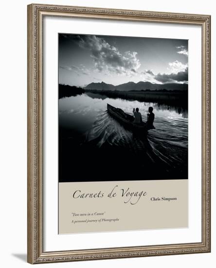 Two Men In A Canoe-Chris Simpson-Framed Giclee Print