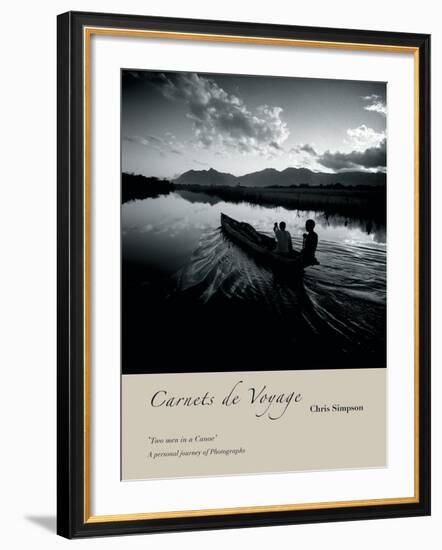 Two Men In A Canoe-Chris Simpson-Framed Giclee Print