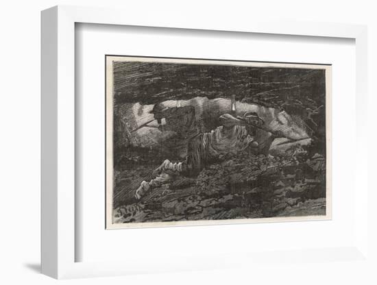 Two Men Mining for Coal-null-Framed Photographic Print