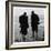 Two Men Paddling in the Sea: They Wear Formal Suits-Henry Grant-Framed Photographic Print