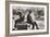 Two Men Sitting Back to Back Near Washington Square Park Fountain, Untitled 9, C.1953-64-Nat Herz-Framed Photographic Print